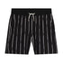 Hugo Black/White Striped Swim Shorts